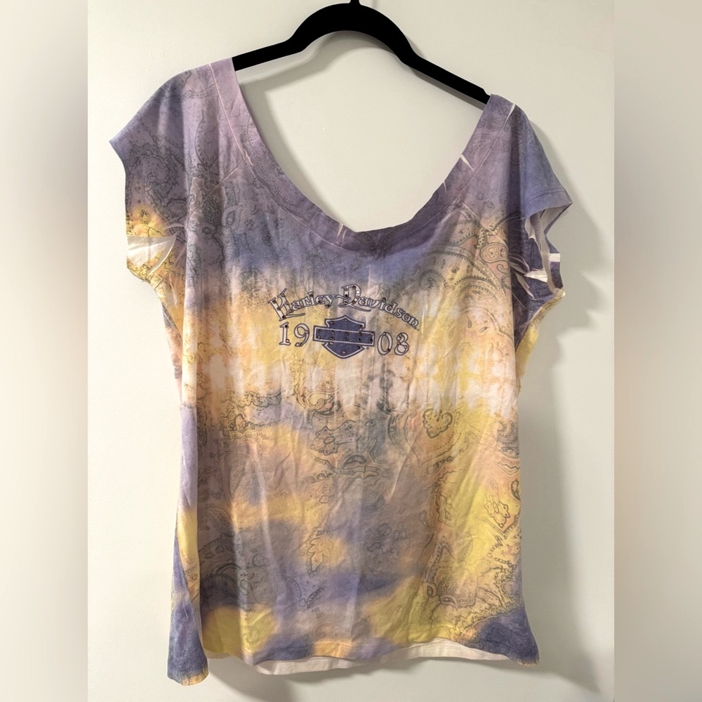Y2K Never Worn Harley-Davidson Tie-Dye Tee
